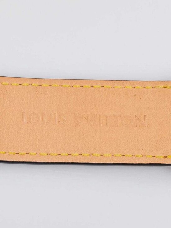 Louis Vuitton Purple Ostrich and Stainless Steel 27mm Tambour Quartz Watch main image 4